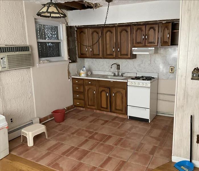 Kitchen Flood in Northwest Yonkers Before