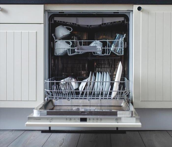 Dishwasher causes flood damage in kitchen